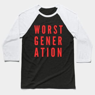 Worst Generation Baseball T-Shirt